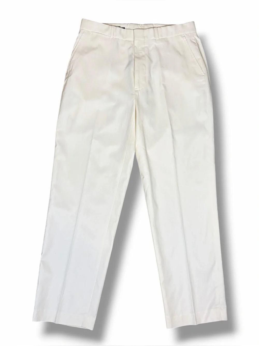 Vtg 90s Polo Ralph Lauren Pants White Trousers Silk Cotton Ivy Preppy 32x30